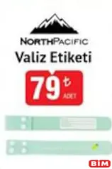 NORTH PACİFİC VALİZ ETİKETİ fiyat ve kampanya bilgisi